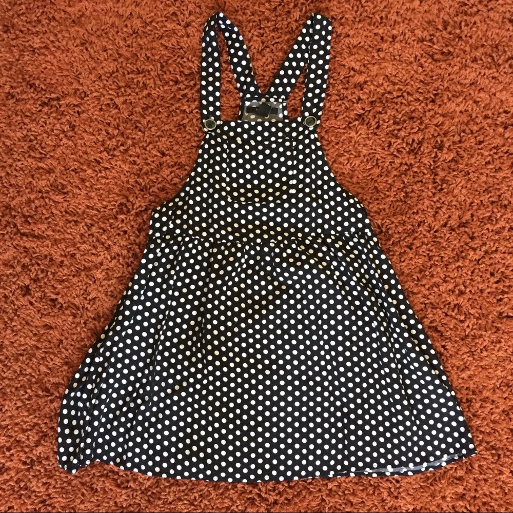 Polka dot overall jumper boho dress